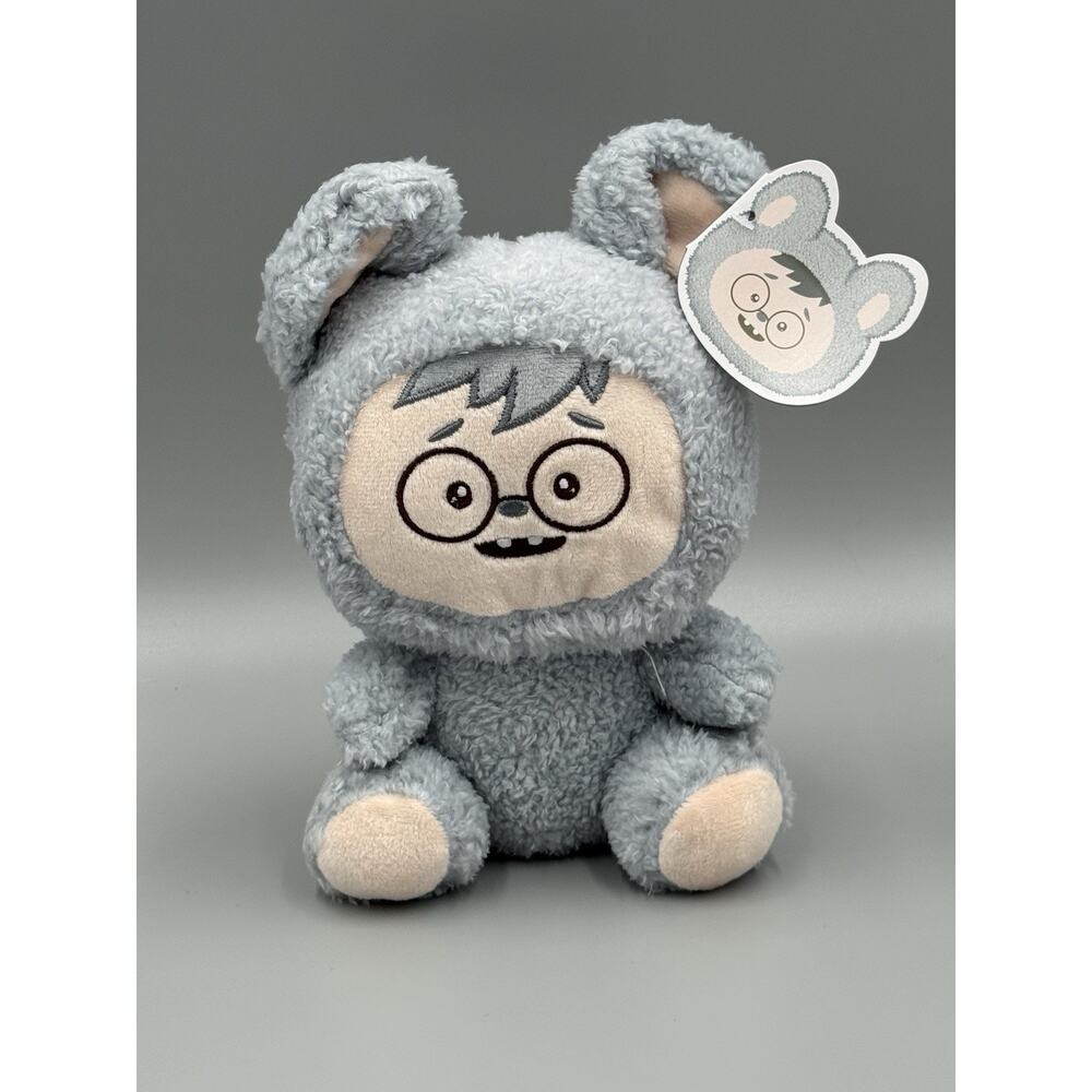 LaBabies BOBO Plush Monster Doll Gray Stuffed Animal 8 Inch